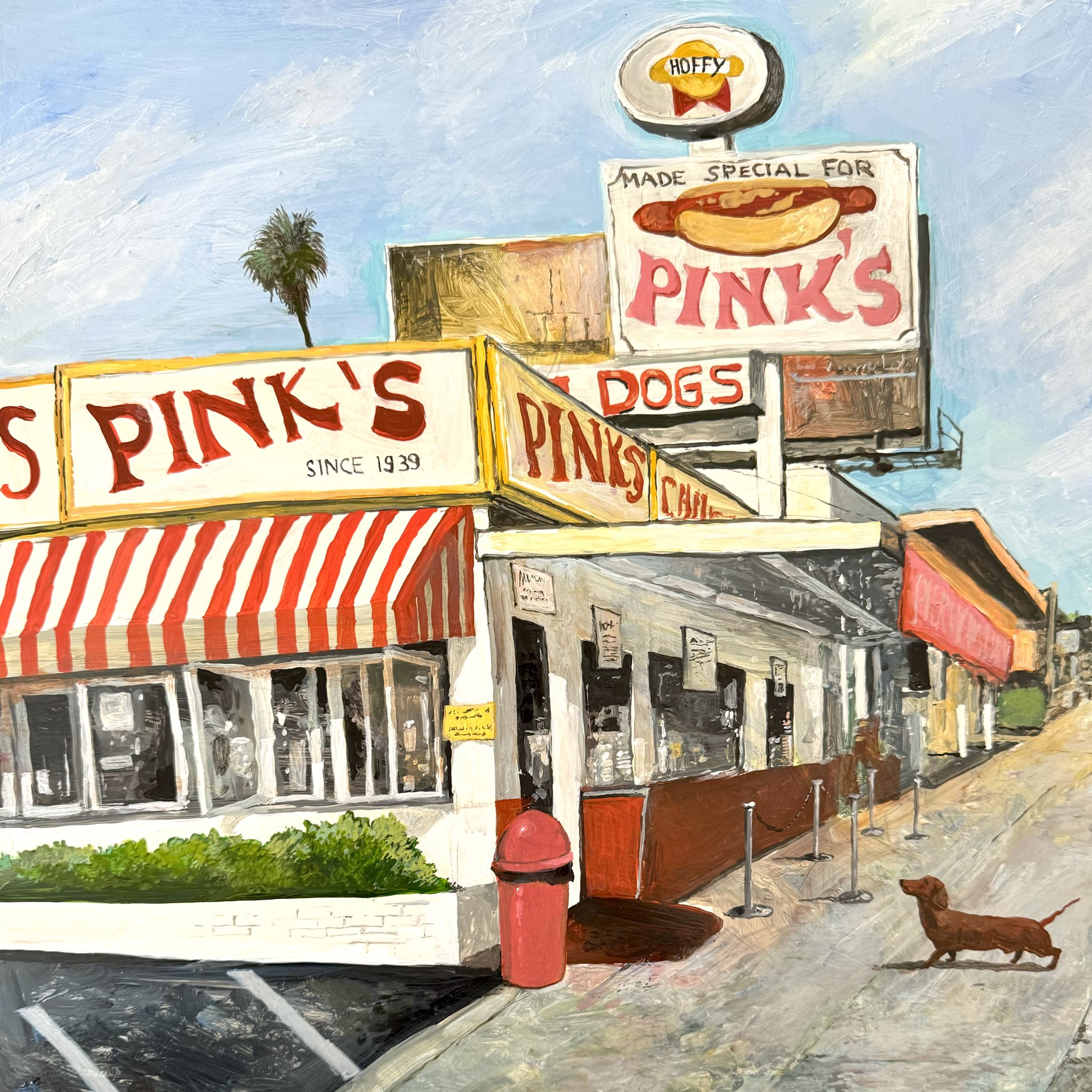 Pink's Hot Dogs by Mickey Paraskevas